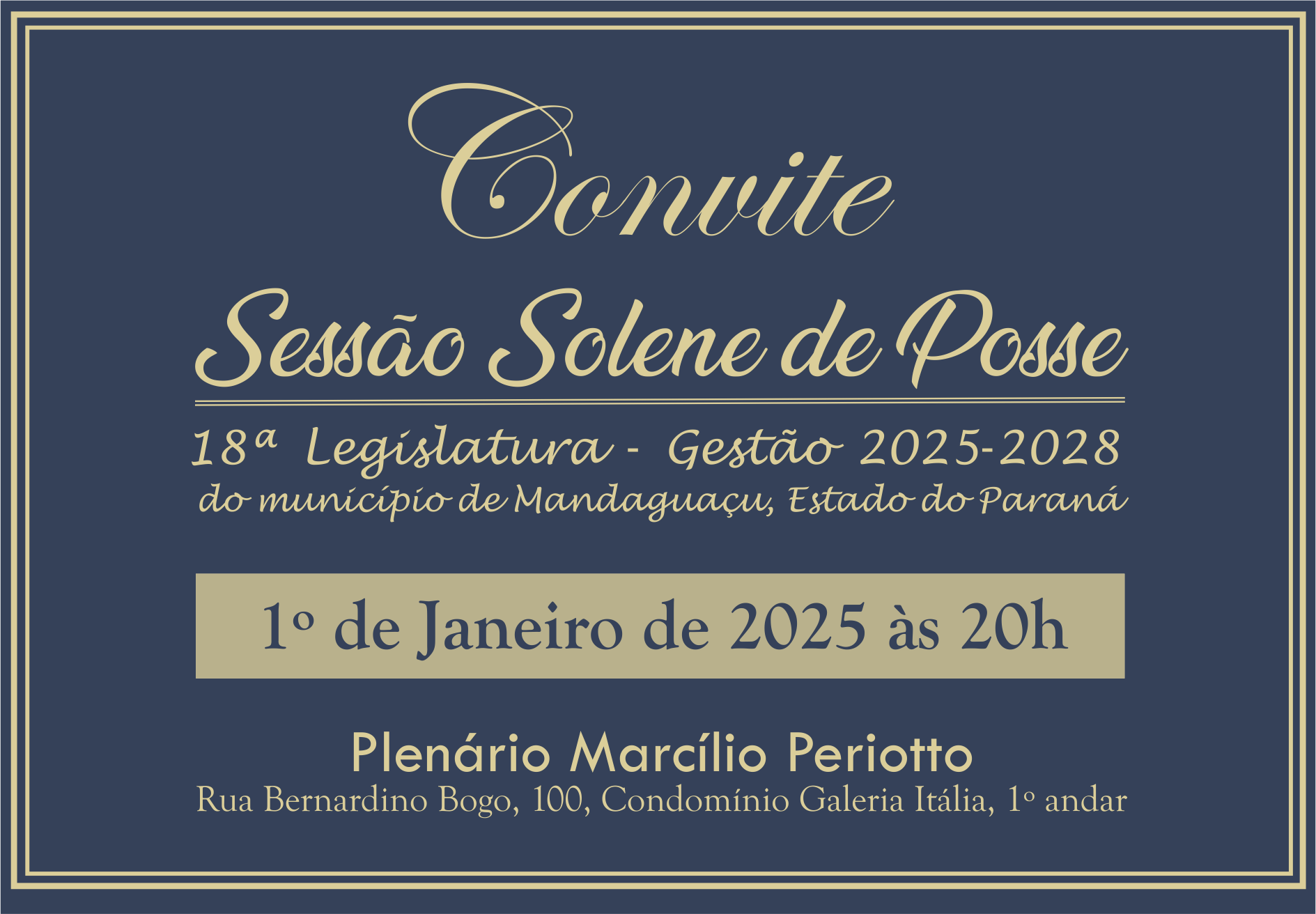 Sessão Solene de Posse
